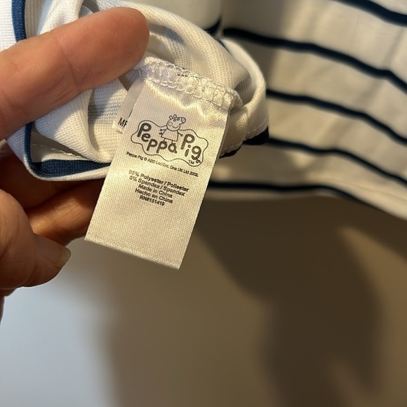 Peppa Pig Short Sleeve Striped Dress NWT Size 6X - Picture 9 of 10